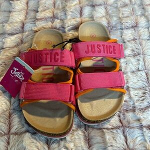 Justice Girl Sandals ( Sequins on sides move around) Fun!!